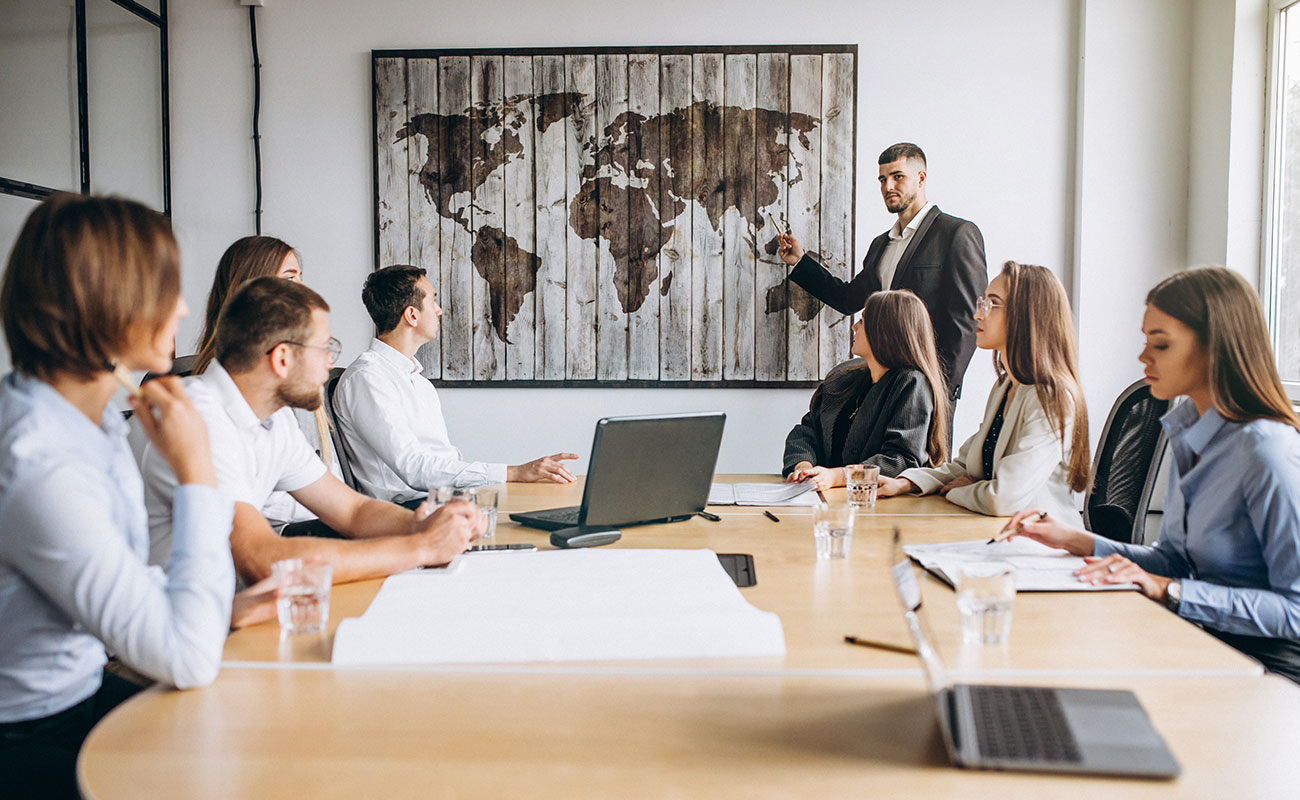 Business team planning payment strategy